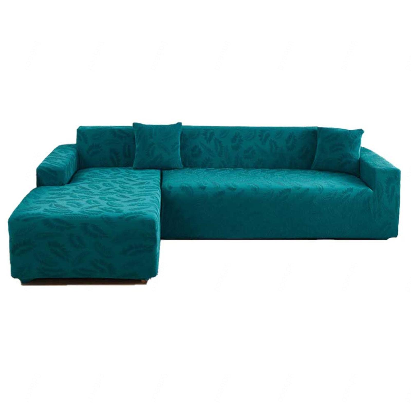 Housse de canapé d'angle en L extensible grise pour protection de meuble de salon 70x70 cm