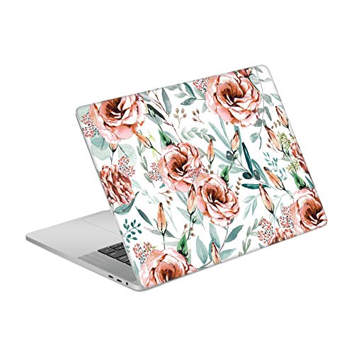 Autocollant peau MacBook Pro 15.4 motif floral blanc pour sublimer votre bureau