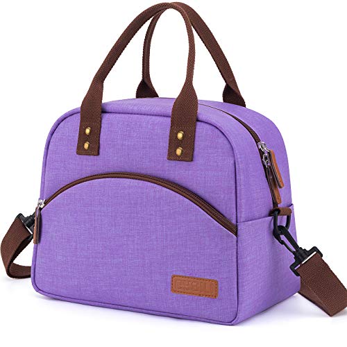 Insulated Lunch Bag with Detachable Shoulder Strap & Carry Handle,Leak Proof Reusable Lunch