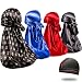 4PCS Silky Durags for Men 360 Waves, Designer Do Rag, Award 1 Wave Cap
