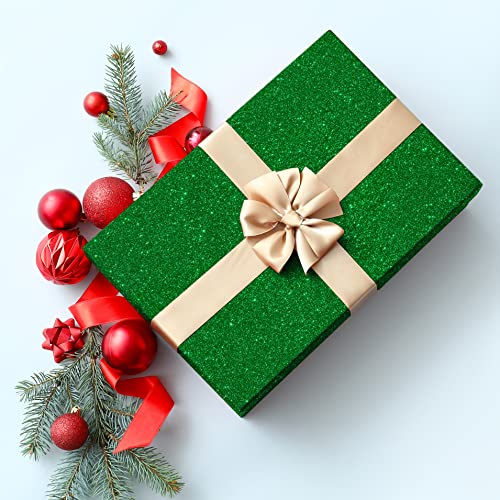 Chihut Sparkly Glitter Wallpaper Stick And Peel For Walls Decorative Self Adhesive Shiny Glitter Green Contact Paper For Cabinets Removable Glitter Fabric Wallpaper For Bedroom Dresser 15.7''X100'' #TOP7