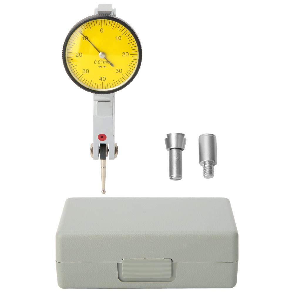 Comparateur, rails magnétiques à queue d'aronde de 0 à 0,8 mm comparateur à cadran 0,01 mm outil de mesure de comparateur à cadran, indicateur à cadran de 32 mm de diamètre