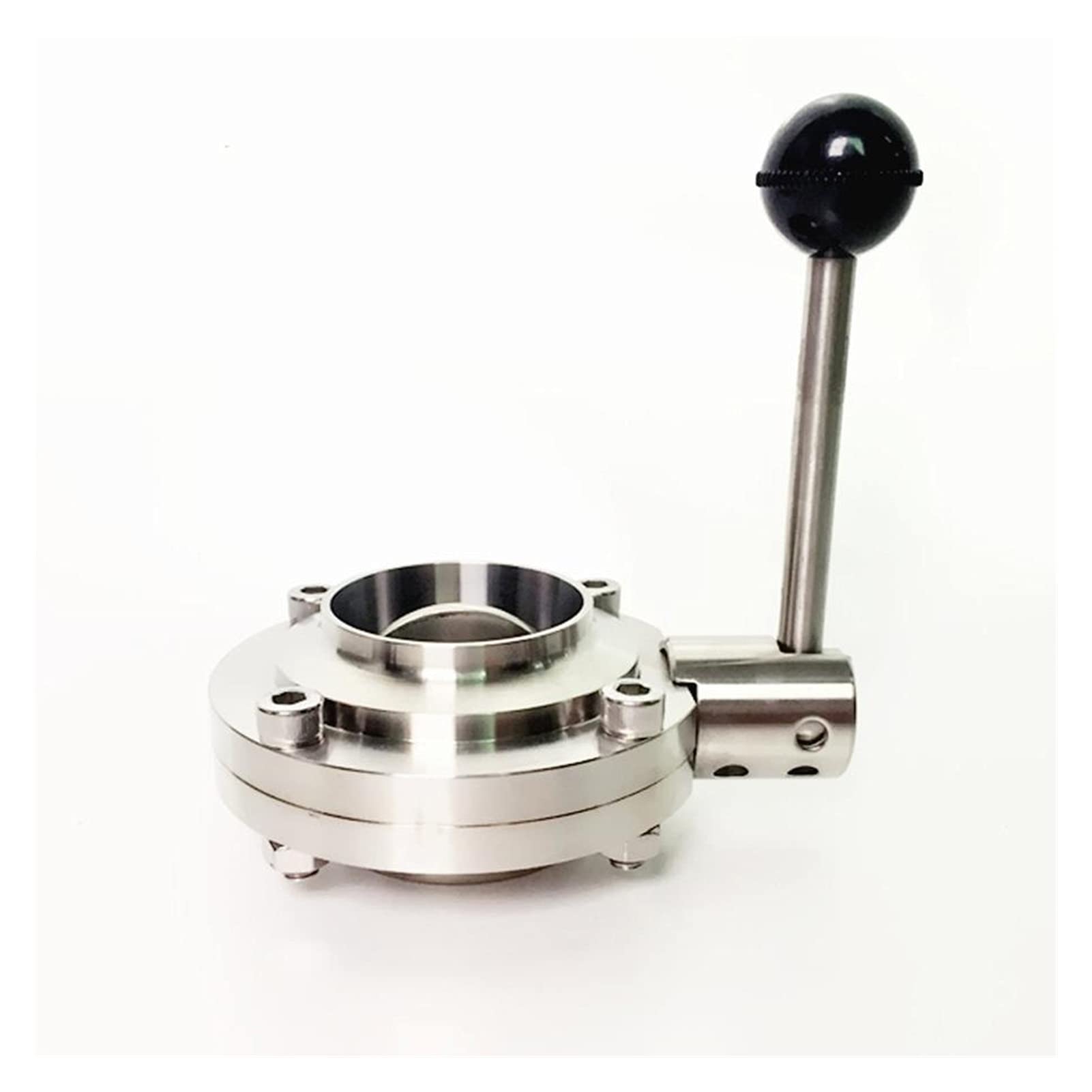 Groupe de vannes à boule à outils de tuyauterie Convient à 133mm 5,25"Tuyau de tuyau de tuyau de diamètre extérieur de soudage sanitaire de la vanne de contrôle de débit de papillon SUS 304 en acier