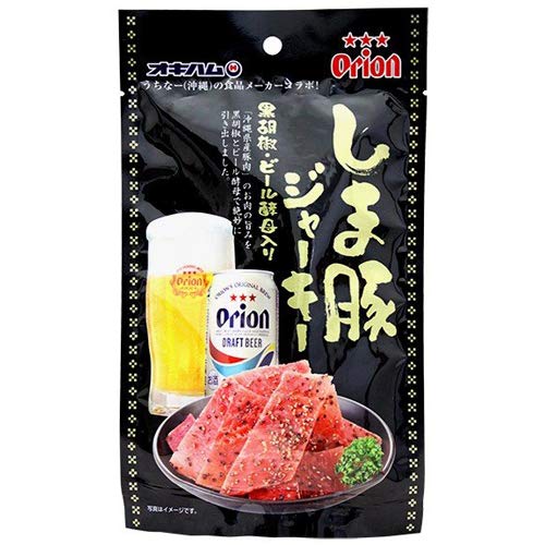沖縄ハム総合食品 しま豚ジャーキー 黒胡椒・ビール酵母入り 25g