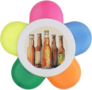 Azeeda 'Bottles of Beer' Flower Shape Highlig...