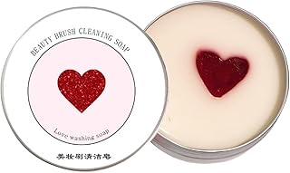 Jabón limpiador de brochas de maquillaje, sól...