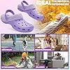 CityComfort Clogs Women Teens Winter Classic Fleece Lined House Shoes - Warm Garden Shoes Slip On with Strap (Purple, 5 UK) #4