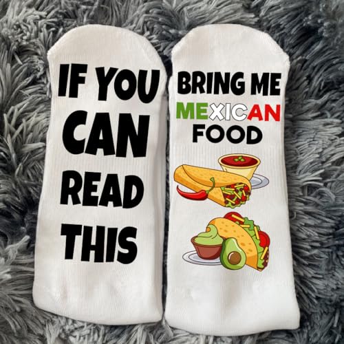 If You Can Read This Bring Me Tacos and Burritos Socks – Tacos Socks for Man and Woman Funny Novelty Socks Thanksgiving Christmas Gift2
