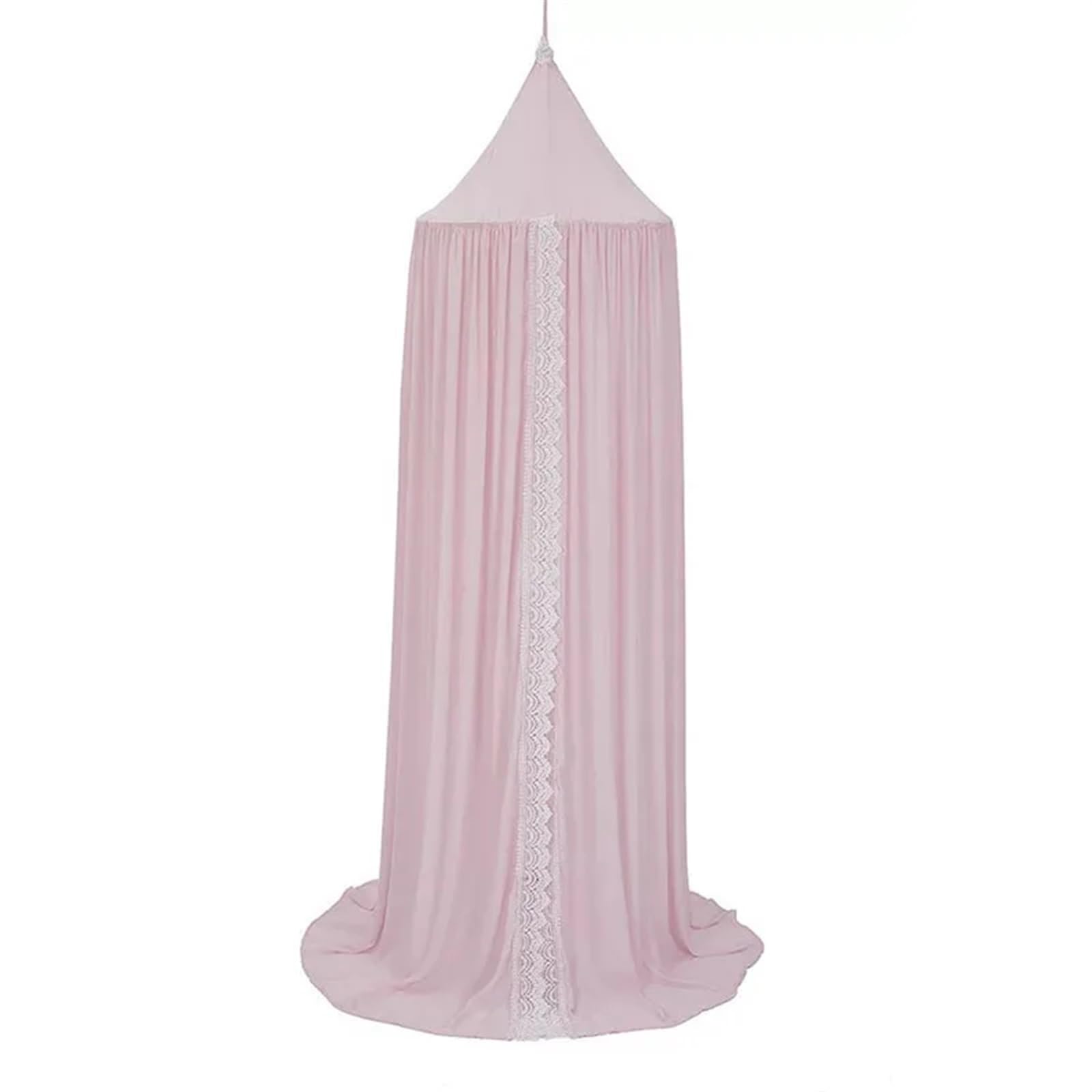 CGUOHU Lace Shading Bed Canopy Hanging Dome Curtain Princess Play Tent For Room Decoration For Bed(Pink)
