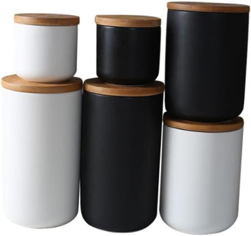 Luxshiny Box Glass Flour Container Glass Containers with