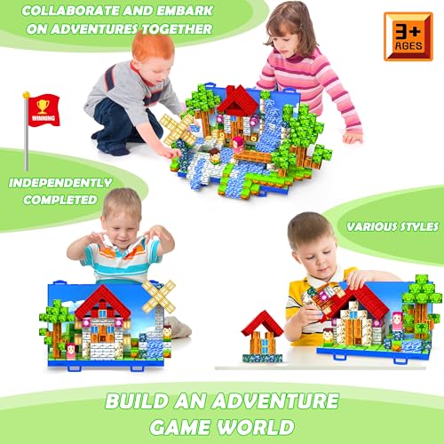 Image of 120PCS Magnetic Blocks, Forset Magnetic Building Blocks Tiles for Kids 3+