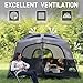 Happy Travel Tent 6 Person Tents for Camping, Waterproof Easy Setup Camping Tent with Rainfly, Portable Large Family Cabin Tent with 5 Large Mesh Windows and Carry Bag for Outdoor Camping & Hiking