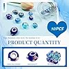 TOAOB 10pcs Kit de Fabrication de Bracelets à Breloques Femme Bleu Thème Européen Perles en Verre Gros Trous 14mm x 10mm pour DIY Fabrication de Bijoux Collier Loisir Créatif Charms Artisanal #2