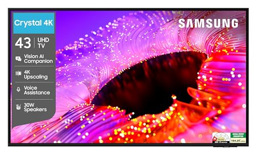Samsung 43 inches Crystal UHD 4K Samsung Vision AI Smart TV UA43UE86AHULXL