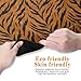 ALAZA Orange Tiger Skin Pattern Yoga Mat Non Slip Fitness Exercise Mat, Workout Mat for Yoga, Pilates and Floor Exercises