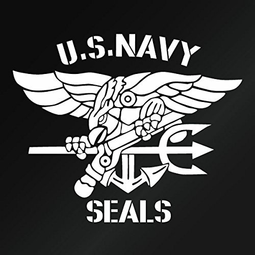 �yU.S. NAVY SEALS 01�i�č��C�R���ꕔ�����`�[�t�j �J�b�e�B���O�X�e�b�J�[ 2���g ����19cm×����15.5cm�z�J���[�F���i�z���C�g�j