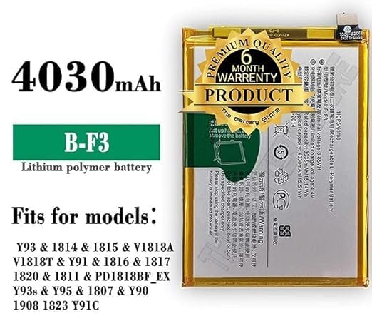Image of Original B-F3 Battery for Vivo Y91 / Y93 / Y95 Y93S Y91C / Y90 / Y1S Battery with 6 Month Warranty ***(G00276)