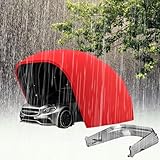 Refugio portátil para todo tipo de clima, marco de acero inoxidable duradero para protección de vehículos y equipos