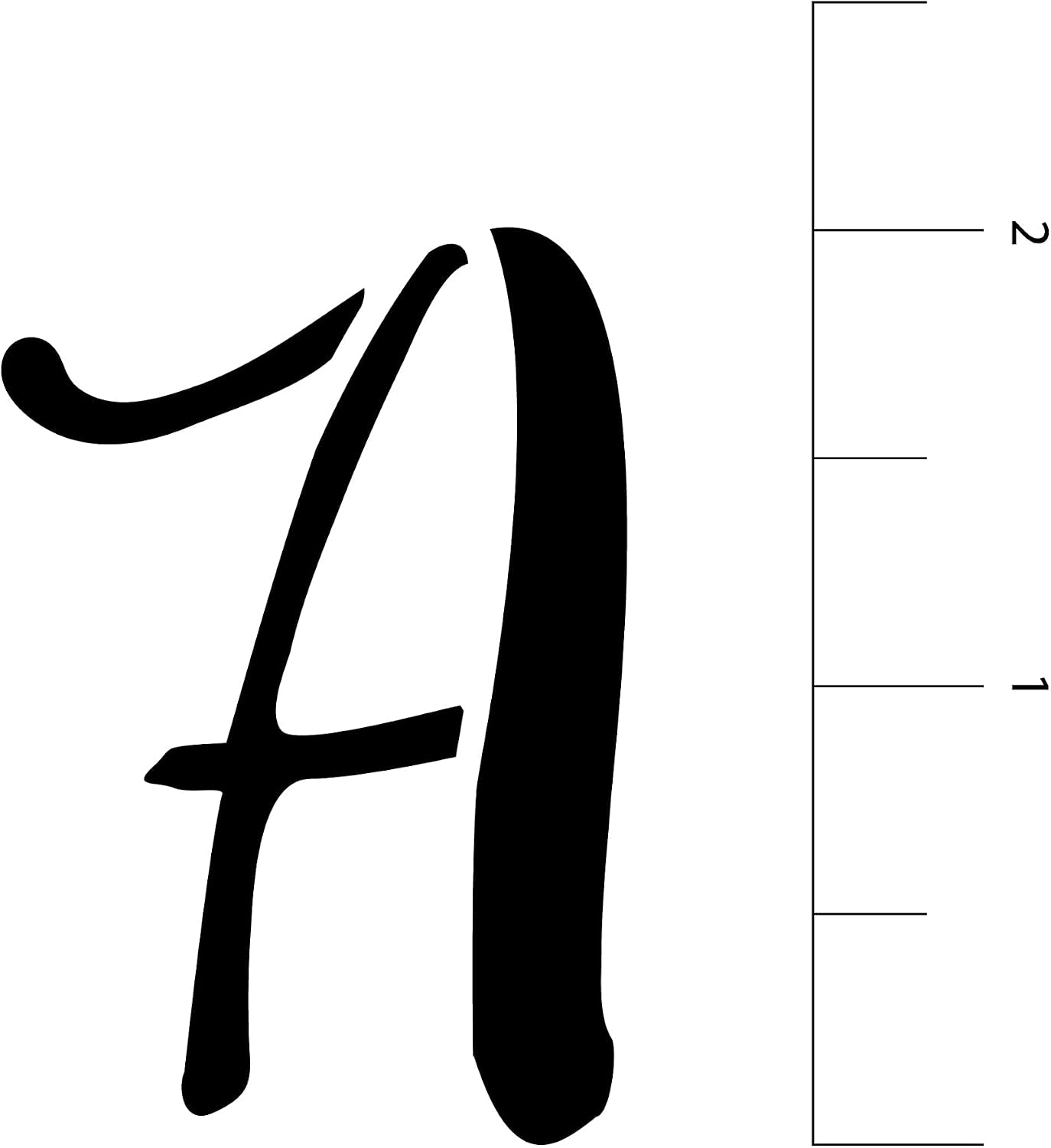 Craft Smart 2" Formal Alphabet Stencils - 141 Designs image 3