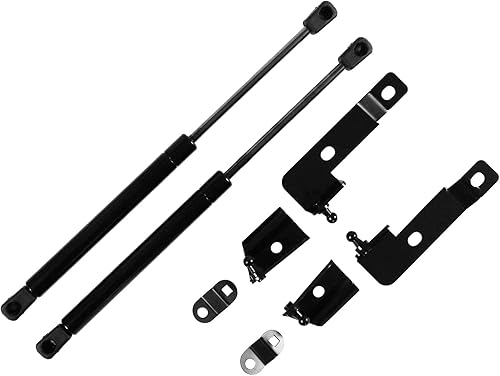 Miniatura 7 de AUTOXBERT 2 puntales de capó delantero para elevación, soportes de elevación de resortes de gas de repuesto para Nissan Frontier Navara D40