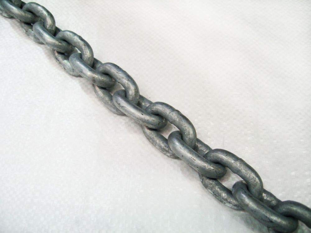 12MM x 36MM, Calibrated Short Link Chain, Galvanised - Boat/Yacht/Anchor