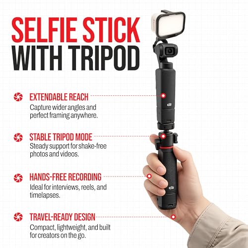 Luz de clip para DJI Osmo Pocket 3 accesorio de iluminación con kit viaje 3
