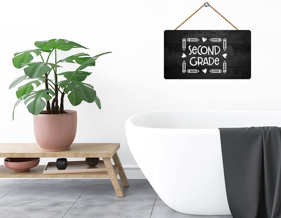 Miniatura 5 de Letrero de madera para manualidades divertidas para la casa, rústico, de 12 x 6 pulgadas  11.8 x 5.9 in, para colgar en la puerta, con un cliente,