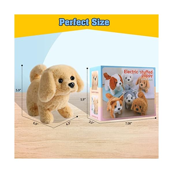 KSABVAIA-Plush-Golden-Retriever-Toy-Puppy-Electronic-Interactive-Dog-Walking-Barking-Tail-Wagging-Stretching-Companion-Animal-for-Kids-Toddlers-Golden-Dog KSABVAIA-Plush-Golden-Retriever-Toy-Puppy-Electronic-Interactive-Dog-Walking-Barking-Tail-Wagging-Stretching-Companion-Animal-for-Kids-Toddlers-Golden-Dog