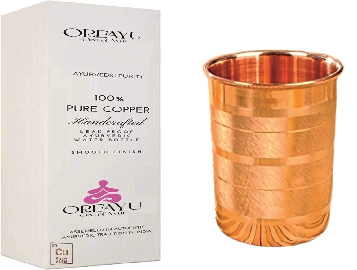 OREAYU ™ 1 Pcs Copper Glass Tumbler Cup, Drinking Serving Water, Yoga and Ayurveda Health Glass, 300 Ml (1 Glass) (B09VMXFKZS) Amazon Price History, Amazon Price Tracker