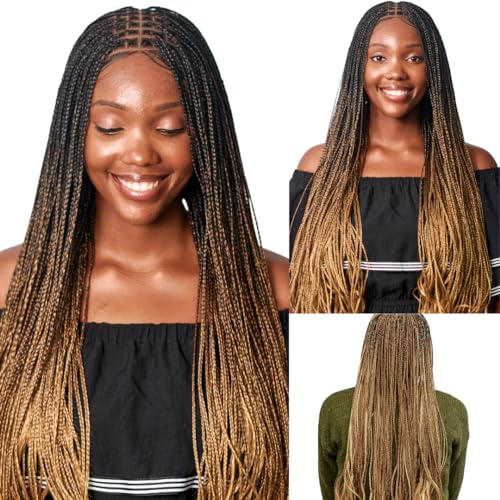 Wow Braids 28" 360 HD Transparent Full Lace Knotless Braided