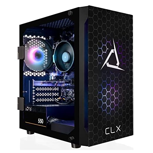 CLX Set Gaming Desktop - AMD Ryzen 5 5600G 3.9GHz 6-Core Processor, 8GB DDR4 Memory, Radeon Vega 7 1GB Shared Graphics, 500GB SSD, WiFi, Windows 11 Home 64-bit