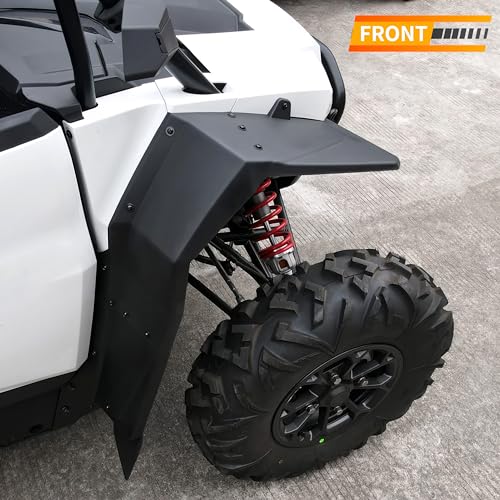Image of Wider Extended Fender Flares Kit for 2024 2025 2026 RZR XP 4 1000, Full Coverage Extended Wider Mud Flaps Assembly for 2024 2025 2026 Polaris RZR XP 4 1000 Accessories, Replace #2889133