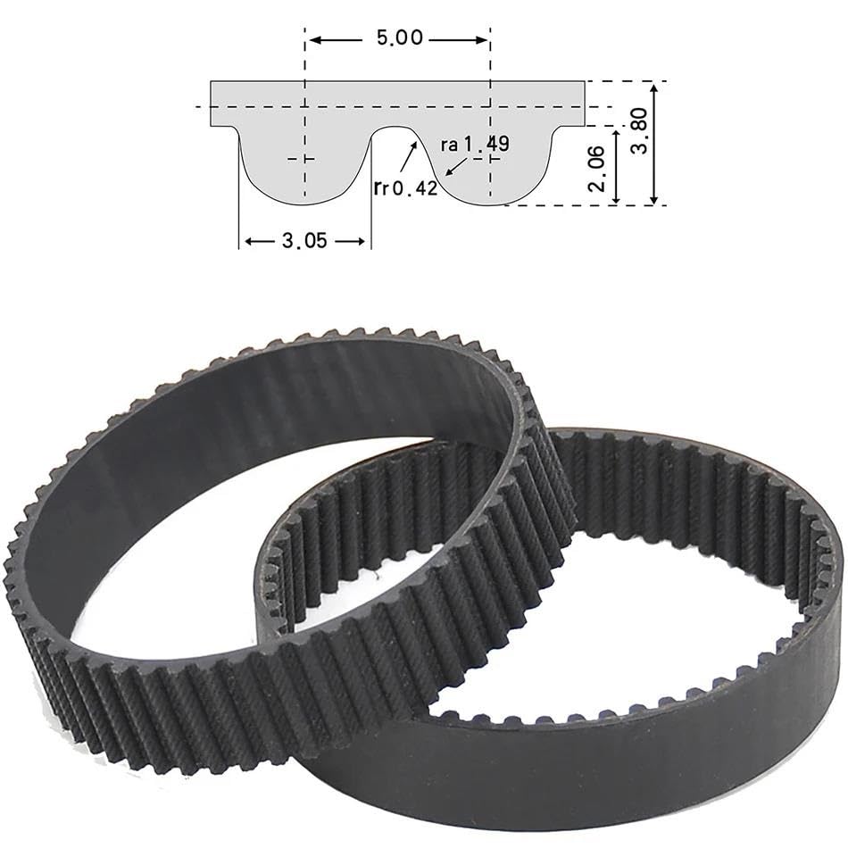 Courroie distribution HTD 5M pour remplacer une courroie usée de 15mm - 2