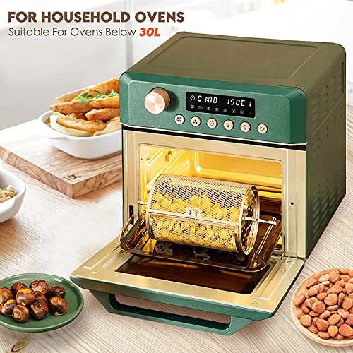 Grillmand, draaispies, rotisseriemand, draaispies, roestvrij staal, gegrilde kooi, oven, 360° rolbraden, mand, oven… - Image 3