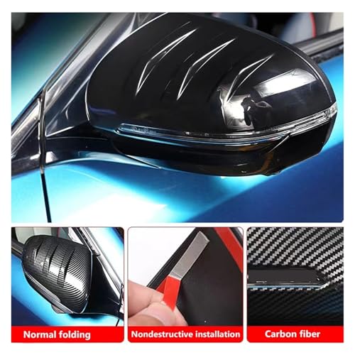 Coque de rétroviseur BYD Yuan Plus finition noire aérodynamique - 5