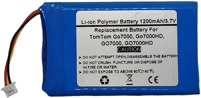 3.7V 1200mAh Replacement GPS Navigator Battery for Tomtom Go7000, Go7000HD, GO7000, GO7000HD,Tomtom 360103150