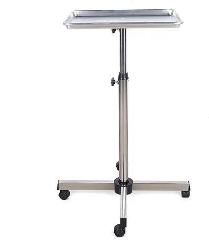 Miniatura 3 de DYRABREST Bandeja de instrumentos de salón Carrito rodante de belleza Altura ajustable Tatuaje Rolling Tray Station Mobile Beauty Trolley Cart Mayo