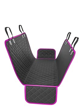 Ashok Enterprises Dog Back Seat Cover Protector Waterproof Scratchproof Nonslip Hammock for Dogs Backseat Protection Against Dirt and Pet Fur Durable Pets Seat Covers for Cars & SUVs.