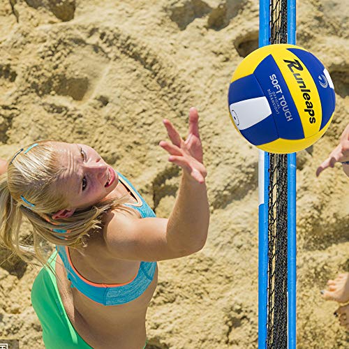 Beach Volleyball Official Size 5 - Runleaps Soft Waterproof Volleyball Sand Sports PU Ball for Indoor, Outdoor, Pool, Gym, Training - Thumbnail 5