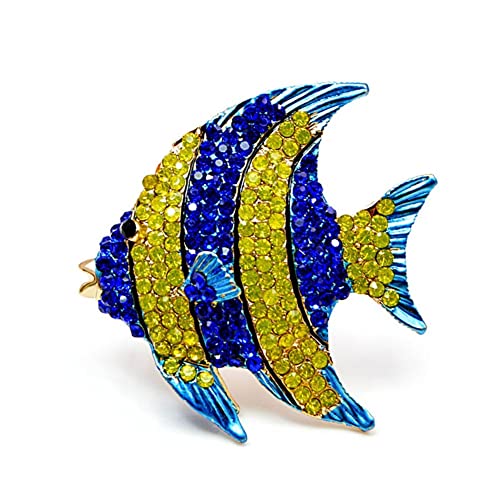 Broches en strass pour femmes : grands bijoux animaux pour manteau de fête