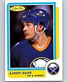 Hockey Trading Card NHL 1986-87 O-Pee-Chee #4 Lindy Ruff NM Near Mint Sabres