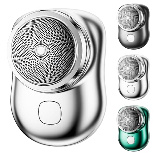 Lureza Mini Pocket Electric Shaver for Men (Silver)