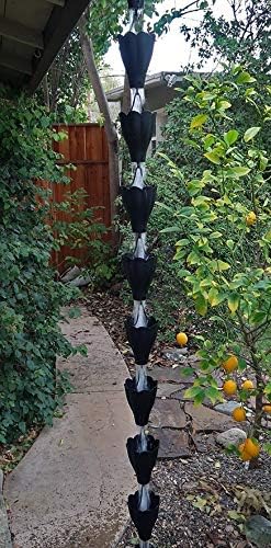 Miniatura 3 de Cadena de lluvia de aluminio XL con kit de instalación (8 pies)