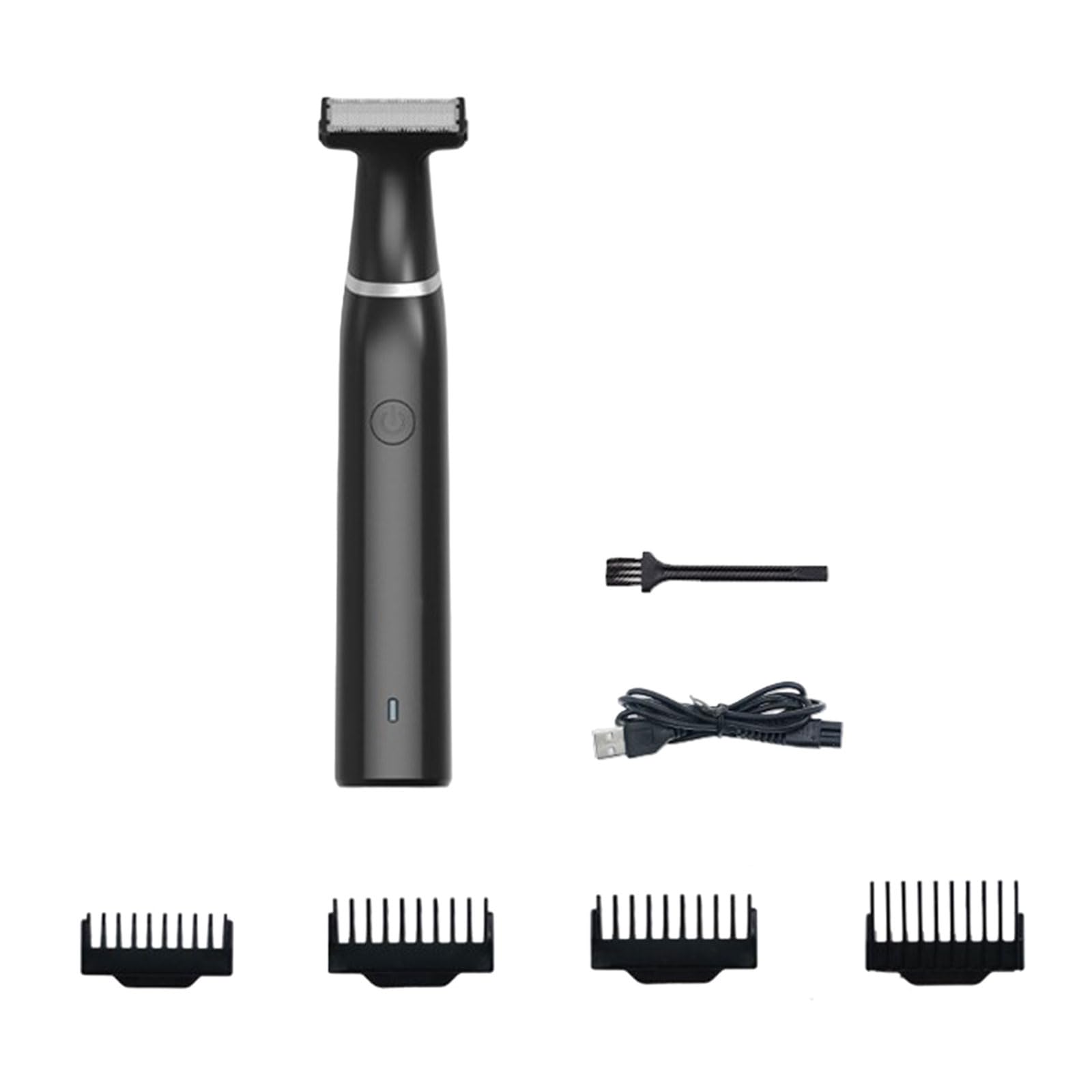 Hkfgdjdl Men Electric Groin Hair Trimmer Pubic Hair Trimmer Body Grooming Trimmer for Men Epilator Rechargeable Shaver Tool