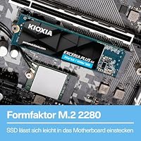KIOXIA EXCERIA Plus G4 – 2TB M.2 2280 NVMe SSD – PCIe 5.0, bis zu 10000/8200 MB/s Lesen/Schreiben – Internes Hochgeschwindigkeitslaufwerk für Notebook, Laptop, Desktop-PC, Gaming, Videobearbeitung – Ansicht 4