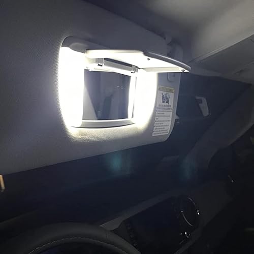 Miniatura 6 de Yoper Kit de luz LED para mapa de cúpula interior, compatible con placa de espejo de tocador Toyota Tacoma 2016-2021, blanco brillante 6000K