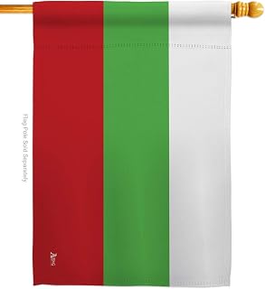 Americana Home & Garden Bulgaria House Flag Regional Nation International World Country Particular Area Decoration Banner Small Garden Yard Gift Double-Sided, Made in USA
