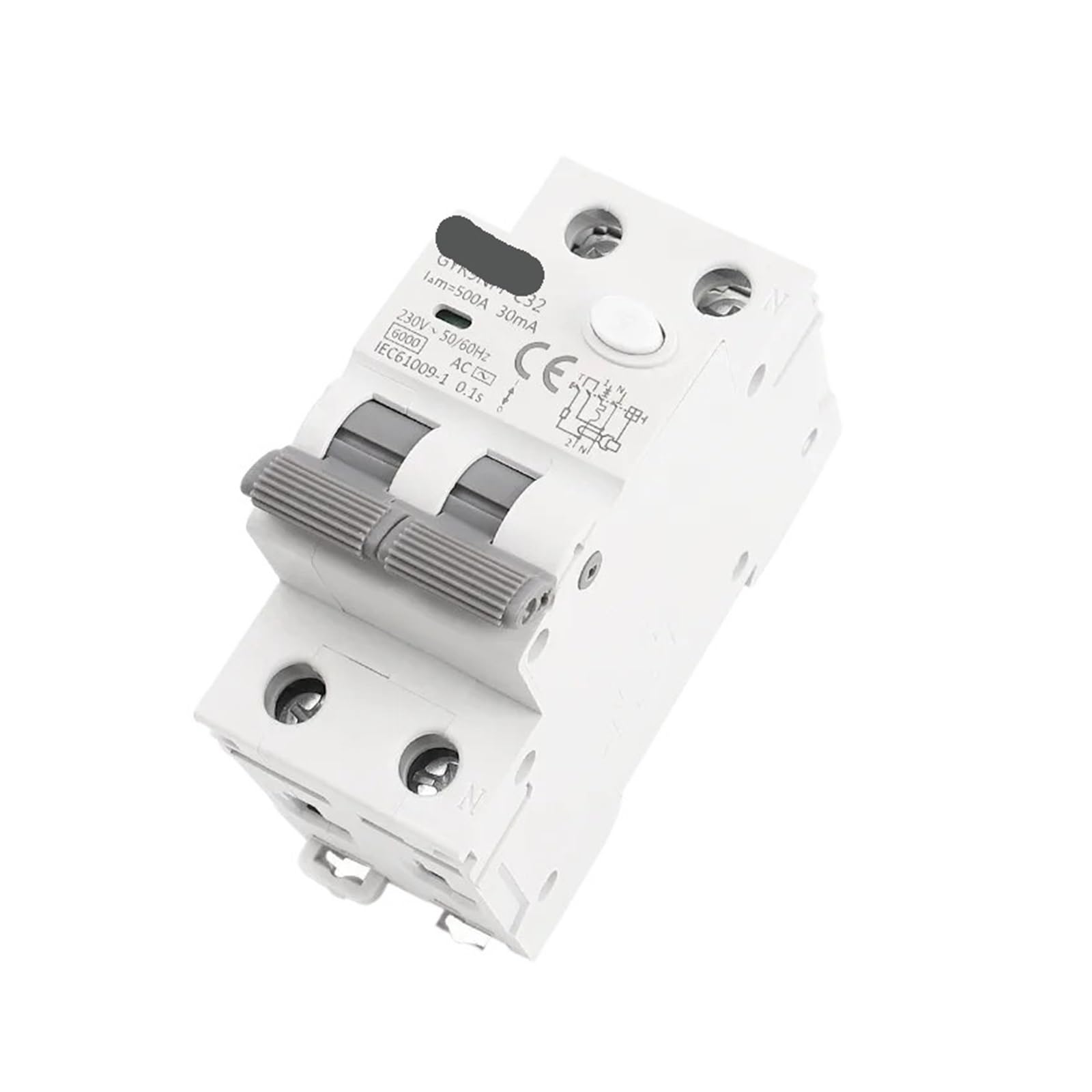 Disjoncteur à courant résiduel pour éliminer les risques de fuite 230V 6KA