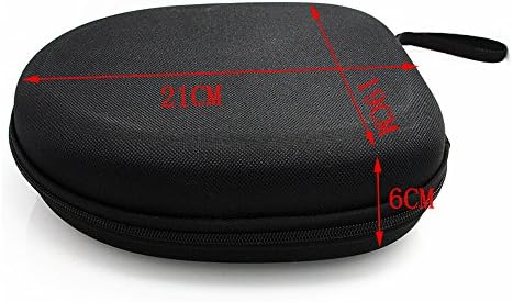 Large Headphone Case Universal Portable Protective Cover Pouch Bag Storage Box (21CM x 19CM x 6CM)
