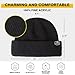 KIEPTOMIK Fisherman Beanie Roll-up Edge Trawler Beanie Skullcap Watch Hat Knit Short Cap (Acrylic, Black+Olive)